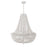 Crystorama Rylee 8 Light Chandelier, Matte White