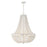 Crystorama Rylee 8 Light Chandelier, Matte White
