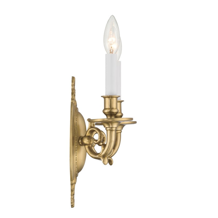 Crystorama Milford 2 Light 9.5" Sconce, Aged Brass