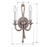Crystorama Cast Brass 2 Light 8" Wall Sconce, Pewter