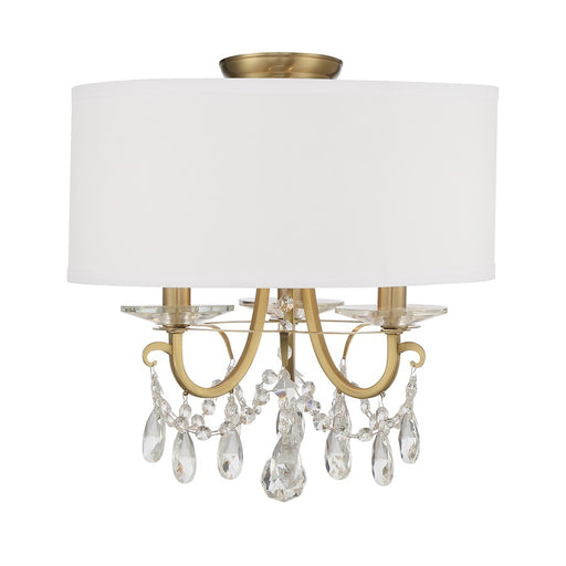 Crystorama Othello 3 Light Semi Flush Mount