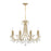 Crystorama Othello 8 Light Chandelier, Vibrant Gold