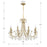 Crystorama Othello 8 Light Chandelier, Vibrant Gold