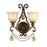 Crystorama Norwalk GT Swarovski Strass Sconce, Bronze
