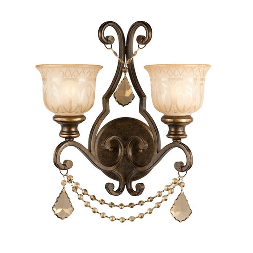 Crystorama Norwalk GT Swarovski Strass Sconce, Bronze