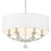 Crystorama Mirage 6 Light Chandelier, Polished Nickel