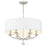 Crystorama Mirage 6 Light Chandelier, Polished Nickel