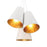 Crystorama Alston 3 Light Pendant, Matte White/Gold/White/Gold