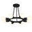 Crystorama Dakota 8 Light Ceiling Mount, Black