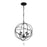 Crystorama Solaris Chandelier, Black