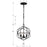 Crystorama Solaris Chandelier, Black