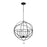 Crystorama Solaris Chandelier, Black