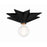 Crystorama Astro 1 Light Wall Sconce, Black