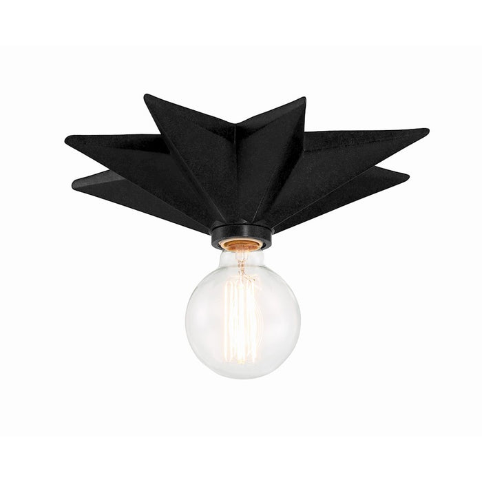 Crystorama Astro 1 Light Wall Sconce, Black