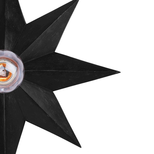 Crystorama Astro 1 Light Sconce, Black