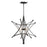 Crystorama Astro 4 Light Chandelier, Black
