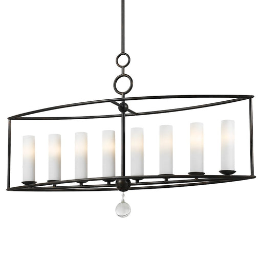 Crystorama Cameron 8 Light Chandelier, English Bronze