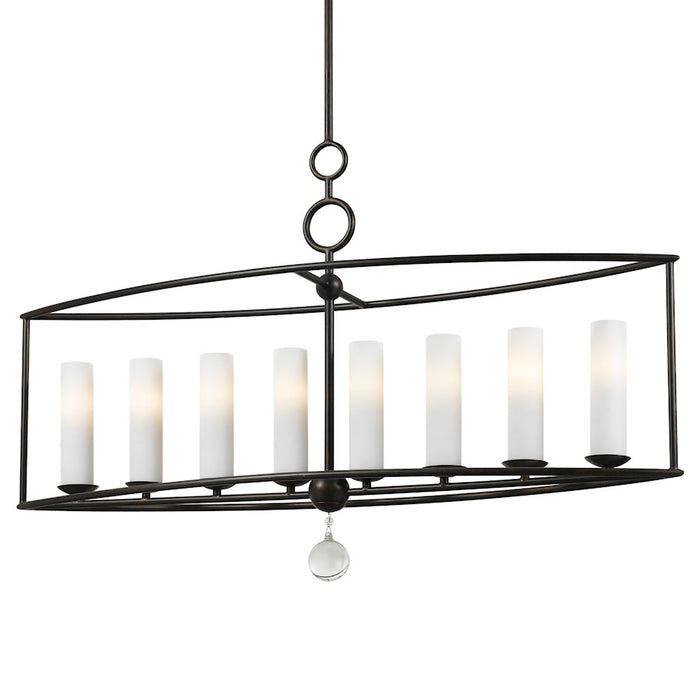 Crystorama Cameron 8 Light Chandelier, English Bronze