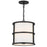 Crystorama Hulton 3 Light Pendant, Matte Black