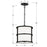 Crystorama Hulton 3 Light Pendant, Matte Black
