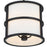 Crystorama Hulton 3 Light Pendant, Matte Black