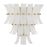 Crystorama Abigail 3 Light Sconce, White/Brass/Gold