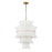 Crystorama Abigail 13 Light Chandelier, White/Brass/Gold