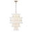 Crystorama Abigail 13 Light Chandelier, White/Brass/Gold