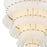 Crystorama Abigail 21 Light Chandelier, White/Brass/Gold