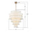 Crystorama Abigail 21 Light Chandelier, White/Brass/Gold