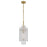 Crystorama Ackerly 1 Light Pendant, Aged Brass - ACK-921-AG