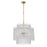 Crystorama Ackerly 8 Light Chandelier, Aged Brass