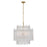 Crystorama Ackerly 8 Light Chandelier, Aged Brass