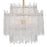 Crystorama Ackerly 8 Light Chandelier, Aged Brass