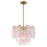 Crystorama Addis 4 Light Mini Chandelier, Aged Brass/Gold/Spring - ADD-300-AG-SP