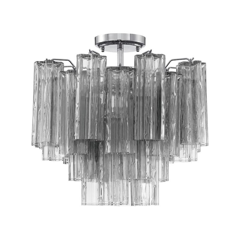 Crystorama Addis 4 Lt Semi Flush Mount