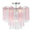 Crystorama Addis 4 Light Semi Flush, Chrome/Spring