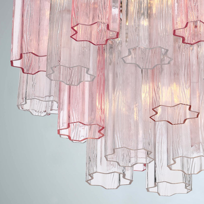 Crystorama Addis 4 Light Semi Flush, Chrome/Spring