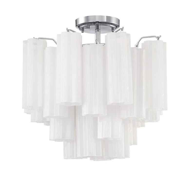 Crystorama Addis 4 Lt Semi Flush