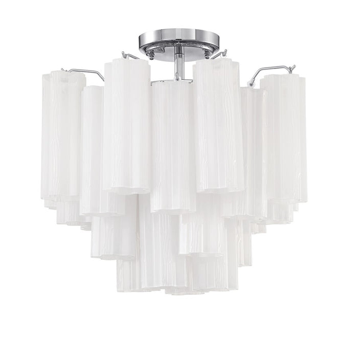 Crystorama Addis 4 Lt Semi Flush