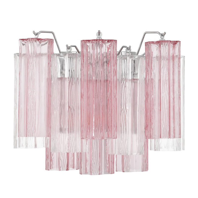 Crystorama Addis 2 Light 12" Sconce, Chrome/Spring