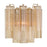 Crystorama Addis 2 Light Sconce, Aged Brass/Tronchi Glass Amber - ADD-303-AG-AM