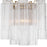 Crystorama Addis 2 Light Sconce, Aged Brass/Tronchi Glass Clear