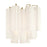 Crystorama Addis 2 Light Sconce, Aged Brass/Tronchi Glass White