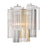 Crystorama Addis 2 Light Sconce, Chrome/Tronchi Glass Autumn