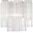 Crystorama Addis 2 Light Sconce, Chrome/Tronchi Glass Clear