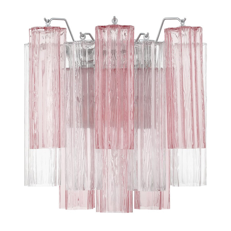 Crystorama Addis 2 Light 15" Sconce, Chrome/Spring