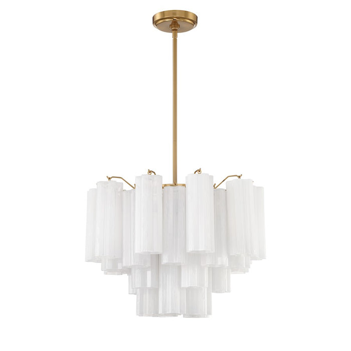 Crystorama Addis Chandelier, Brass