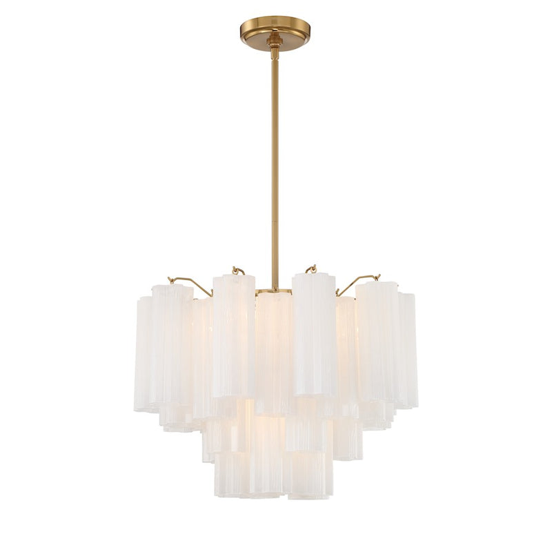 Crystorama Addis Chandelier, Brass