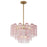 Crystorama Addis 9 Light Chandelier, Brass/Gold/Spring - ADD-308-AG-SP